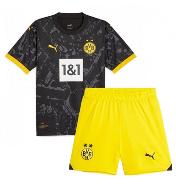 Maillot de foot Borussia Dortmund Extérieur enfant 2023-24 Manches Courte (+ pantalon court)